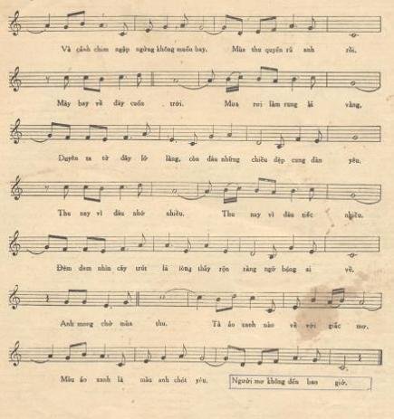 Sheet nhạc Thu Quyến Rũ 2